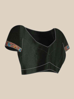 Dark Green Colour Yevla Paithani Soft Silk Saree