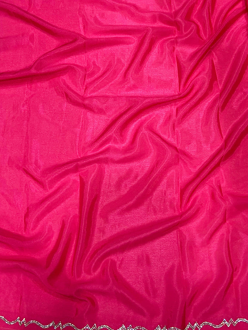 Vibrant Poly Chiffon Stone Work Saree