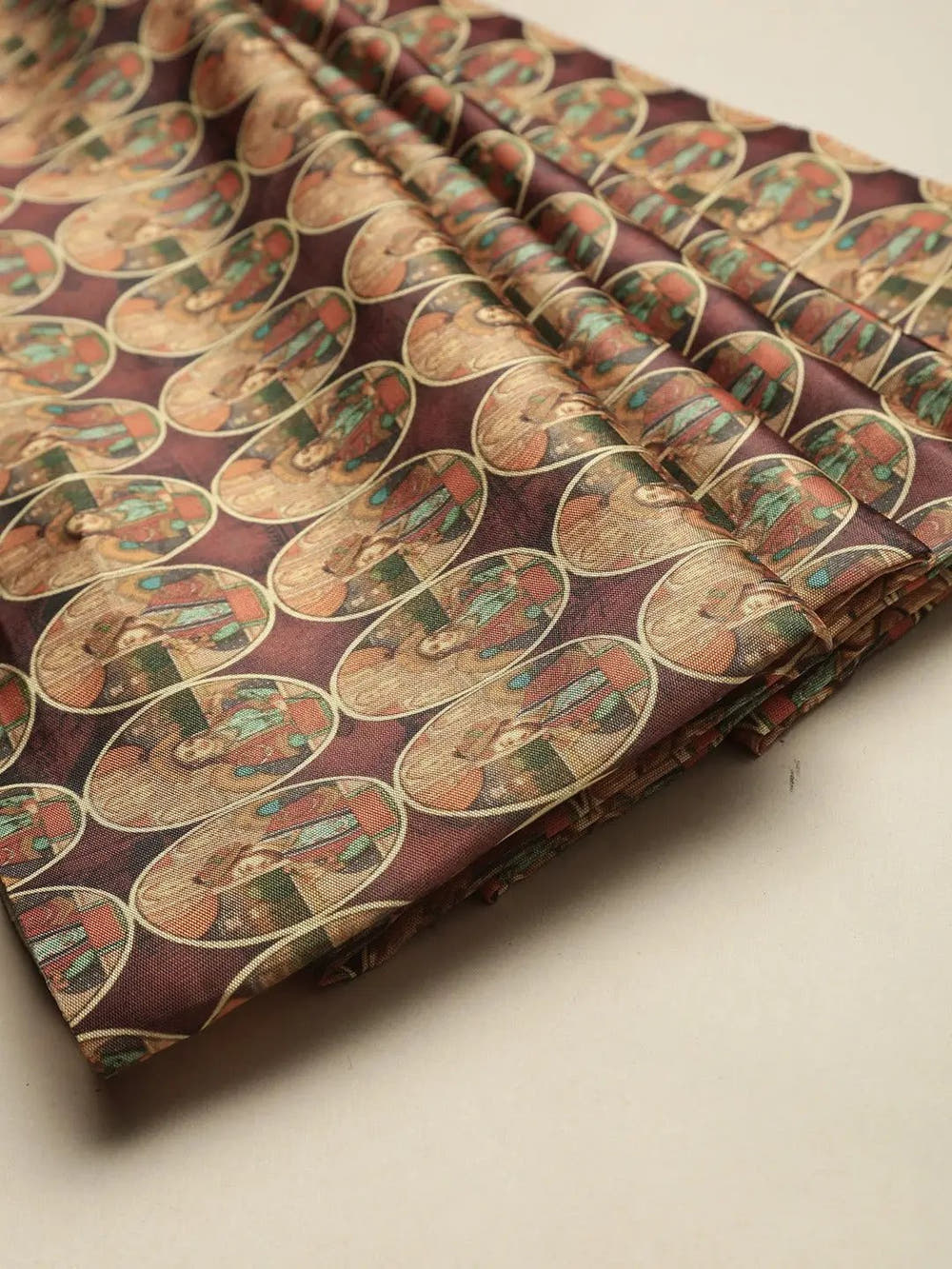 Banarasi Katan Silk Kalamakri Digital Print Saree