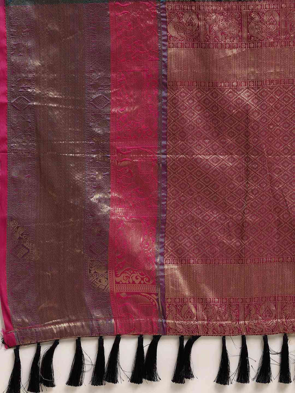 Banarasi Silk Cotton Navy Colour Woven Design Saree