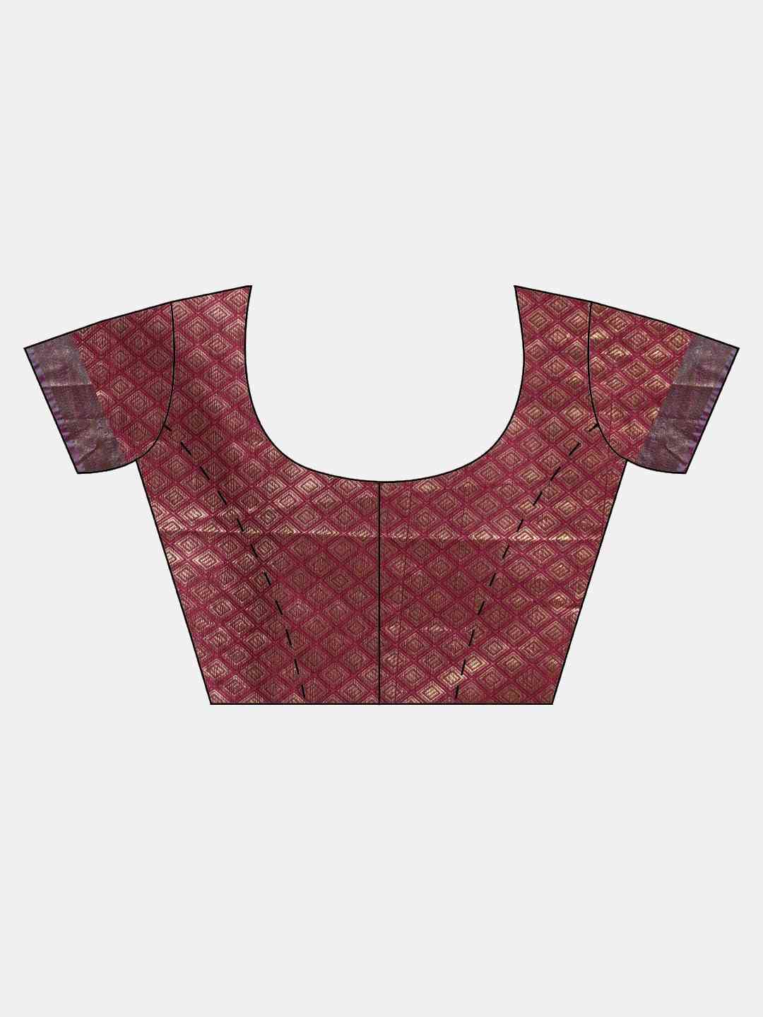Banarasi Silk Cotton Navy Colour Woven Design Saree