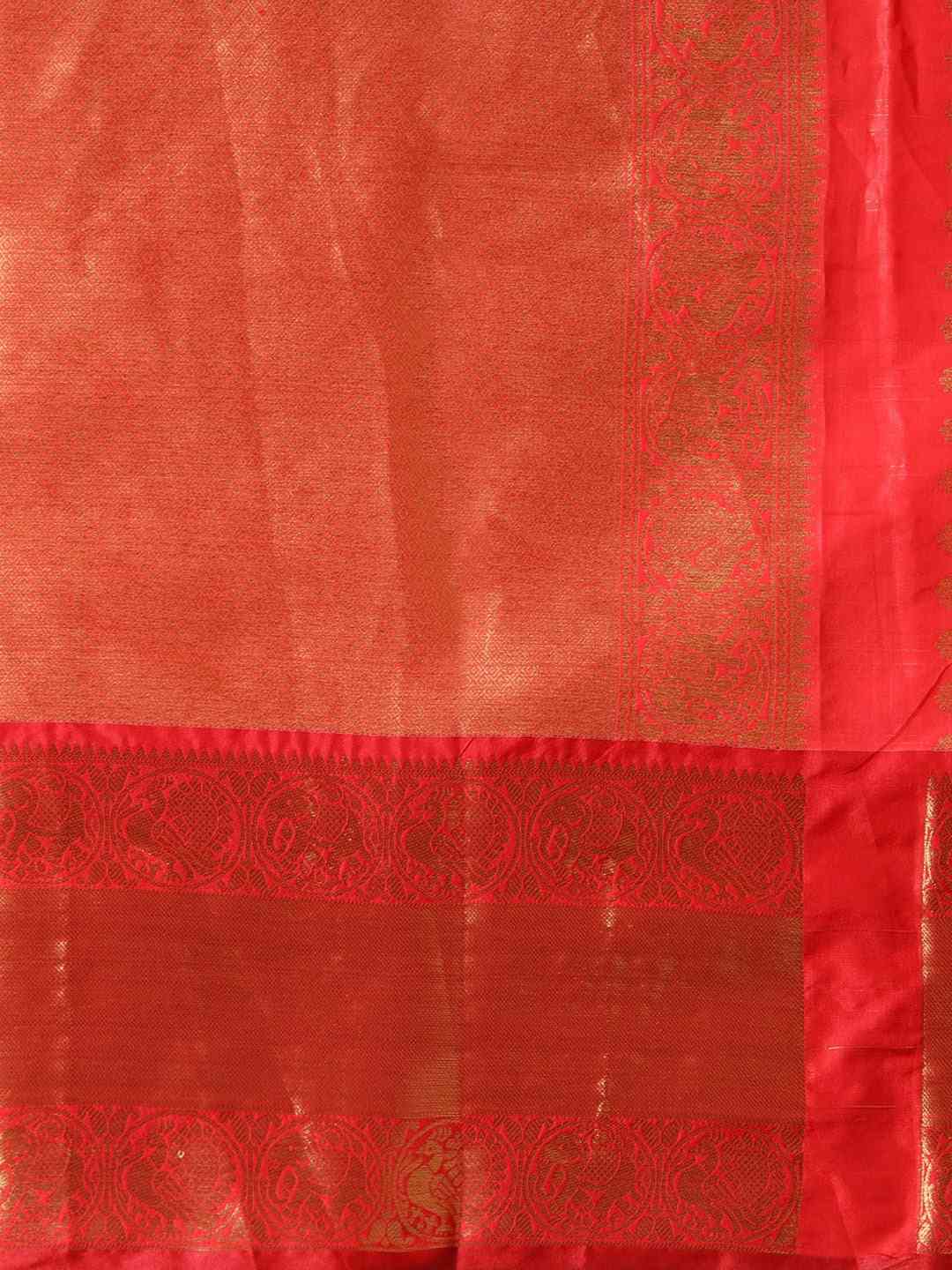 Pure Kanjivaram Silk Grey Colour Geometric Print Saree