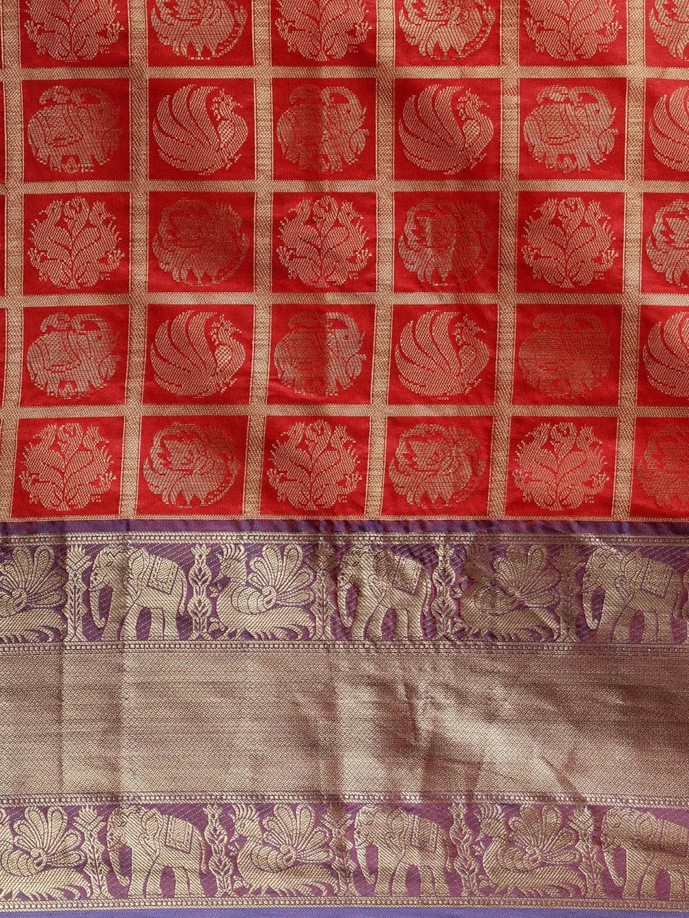 Exclusive Banarasi Pattu Zari Motifs Festive Wear Saree