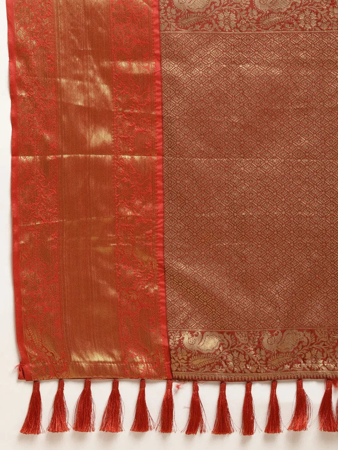Exclusive Banarasi Pattu Zari Motifs Festive Wear Saree