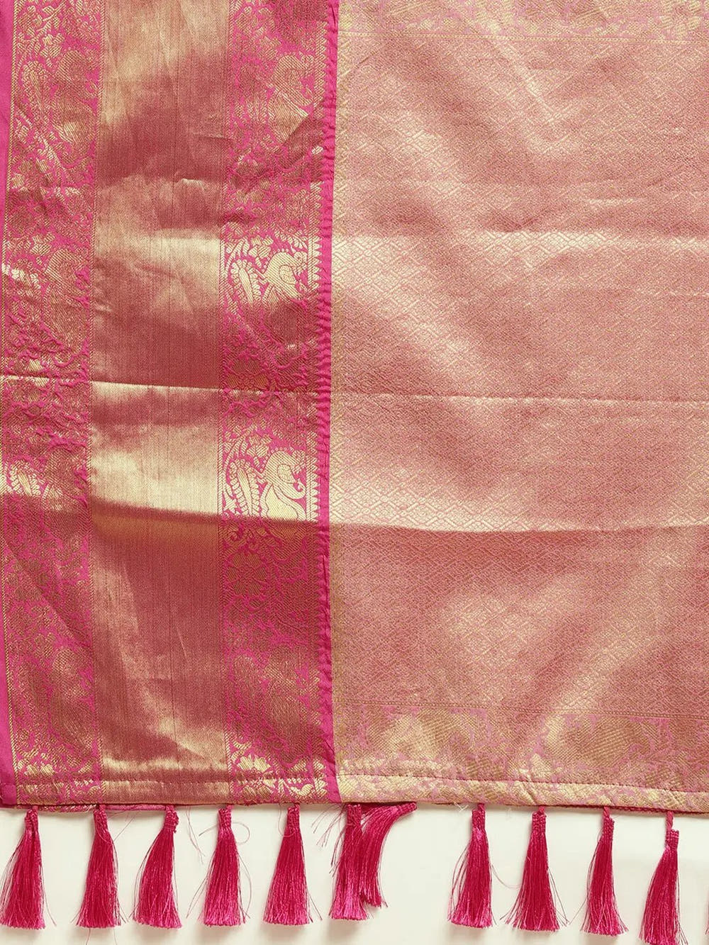 Exclusive Banarasi Pattu Zari Motifs Festive Wear Saree