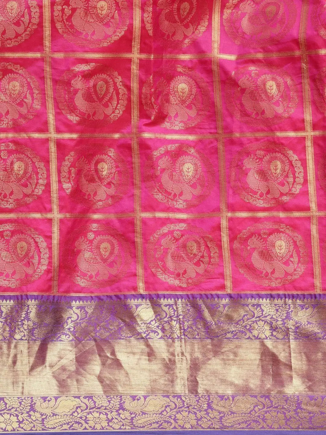 Exclusive Banarasi Pattu Zari Motifs Festive Wear Saree