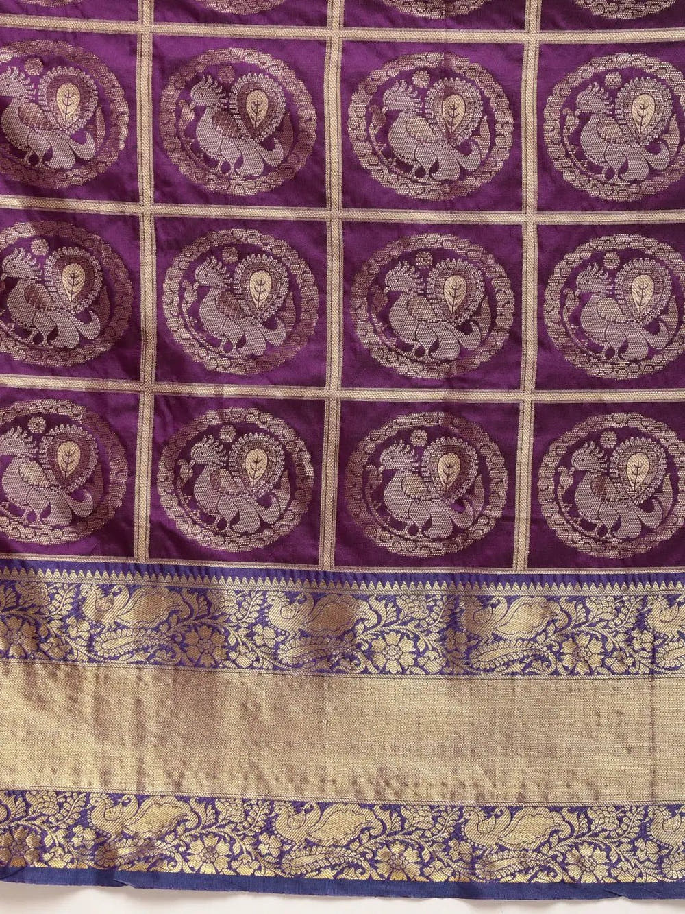 Exclusive Banarasi Pattu Zari Motifs Festive Wear Saree