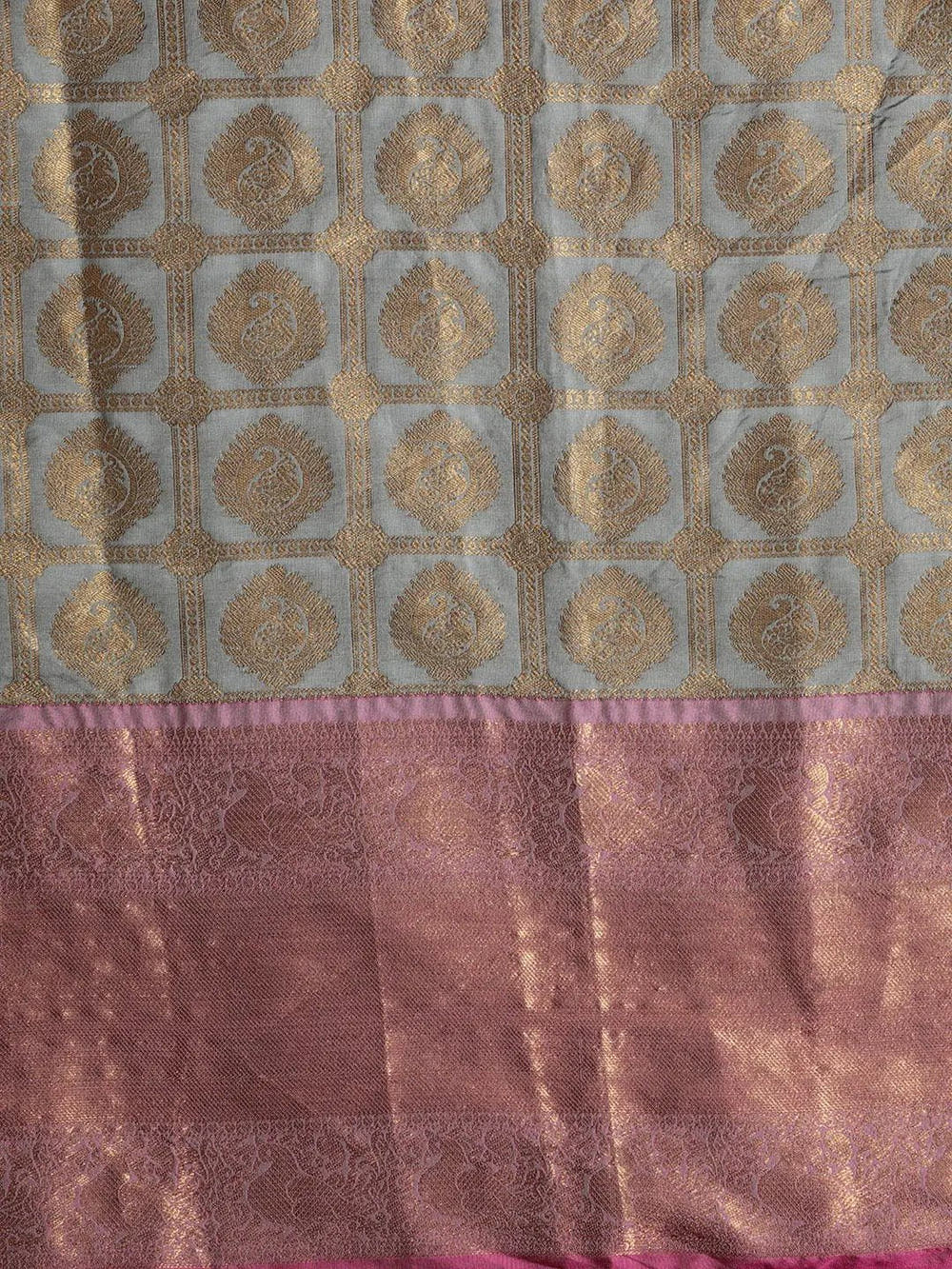 Exclusive Banarasi Pattu Zari Motifs Festive Wear Saree