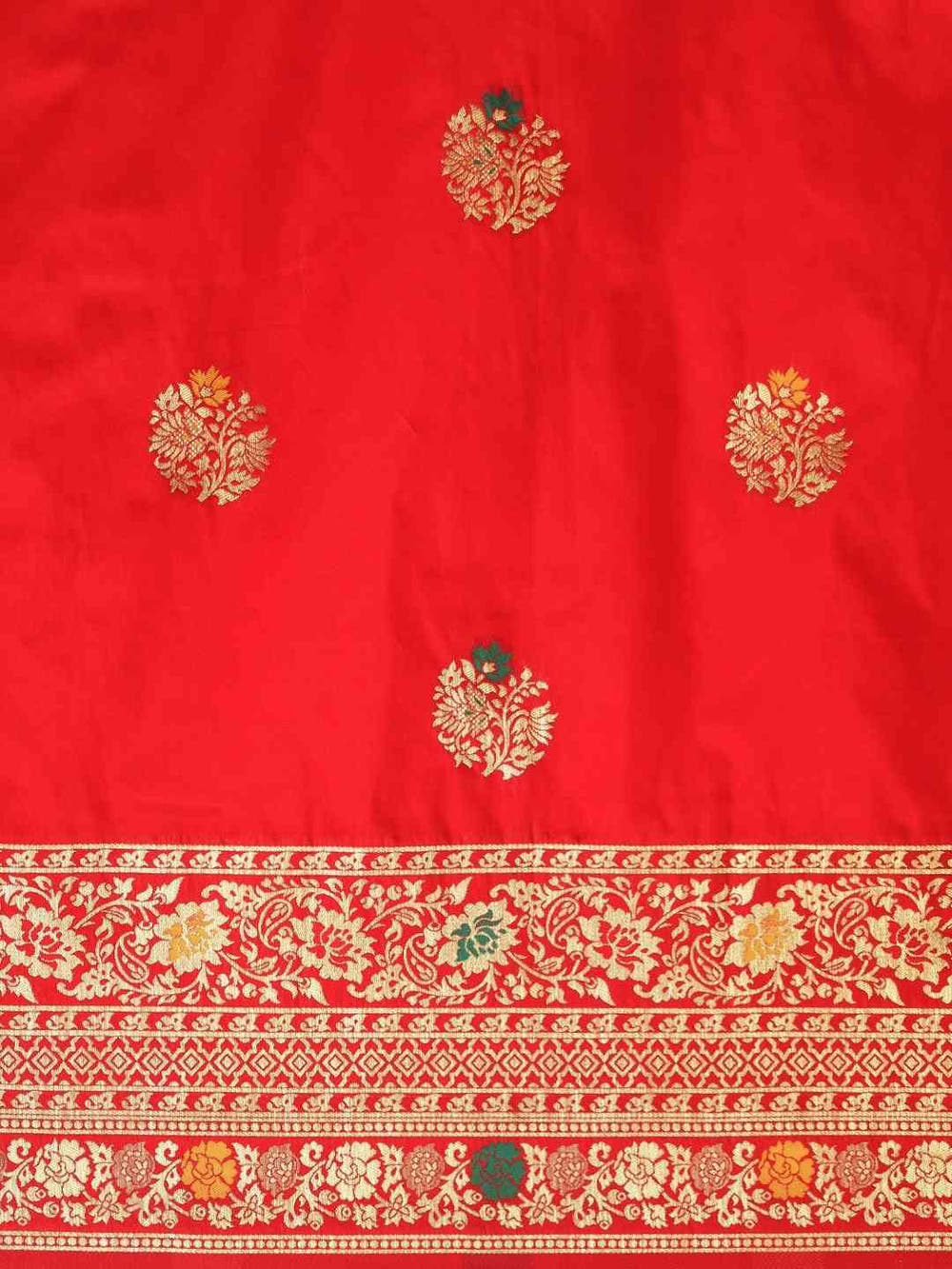 Kanjivaram Red Colour Woven Design And Zari Saree