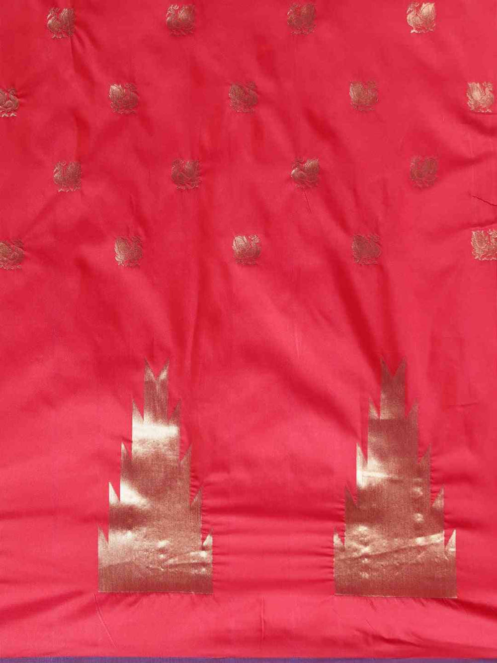 Beatiful Red Silk Woven Design Banarasi Saree