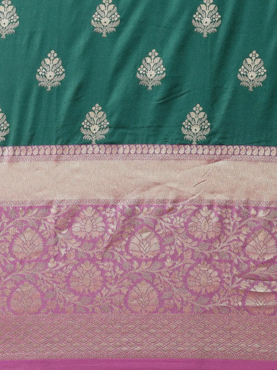 Banarasi Katan Silk Kanchi Zari Weaving Saree