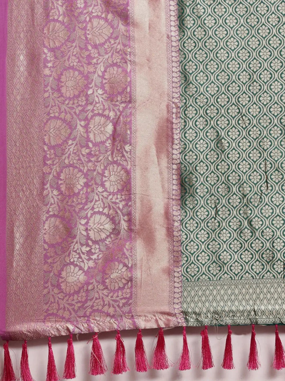 Banarasi Katan Silk Kanchi Zari Weaving Saree