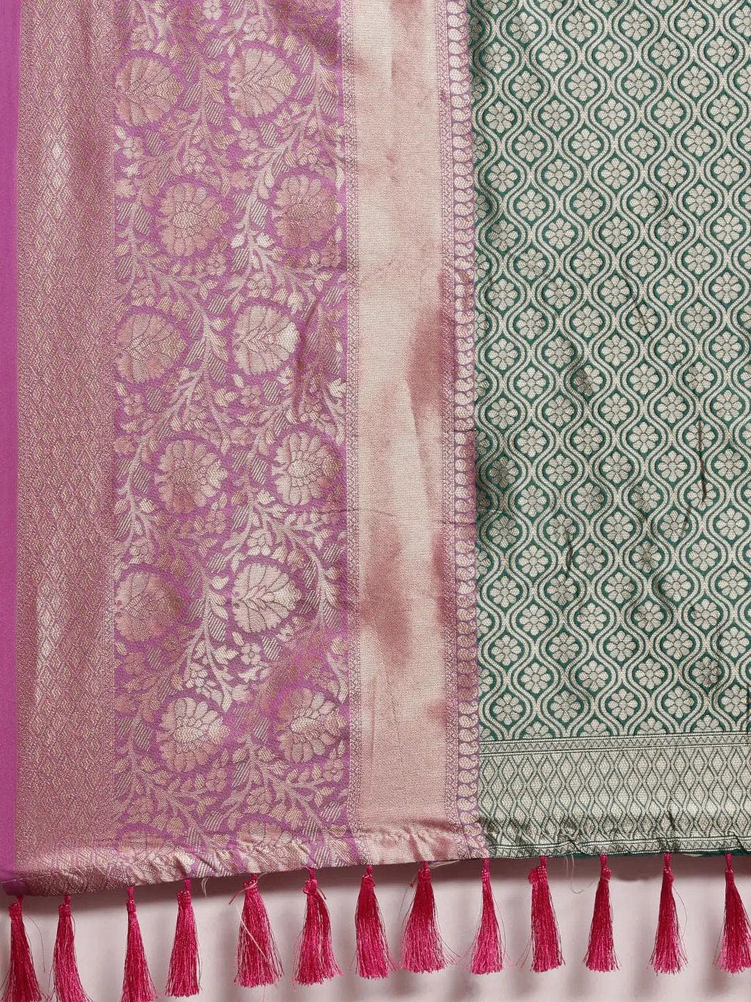 Banarasi Katan Silk Kanchi Zari Weaving Saree