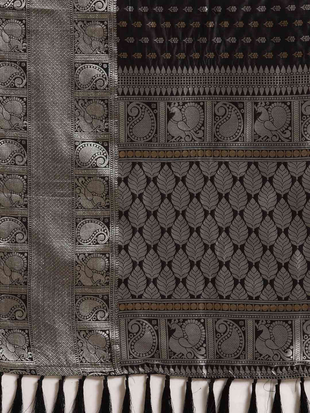 Banarasi Black Colour Woven Design Saree