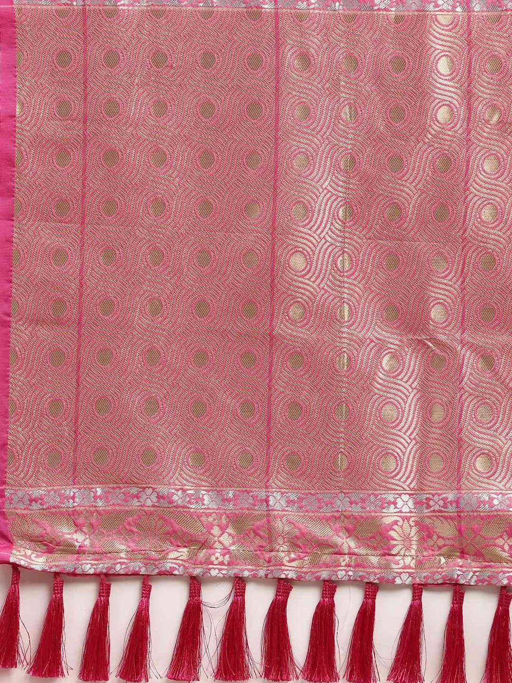 Banarasi Cream Colour Woven Design With Zari Silk Saree