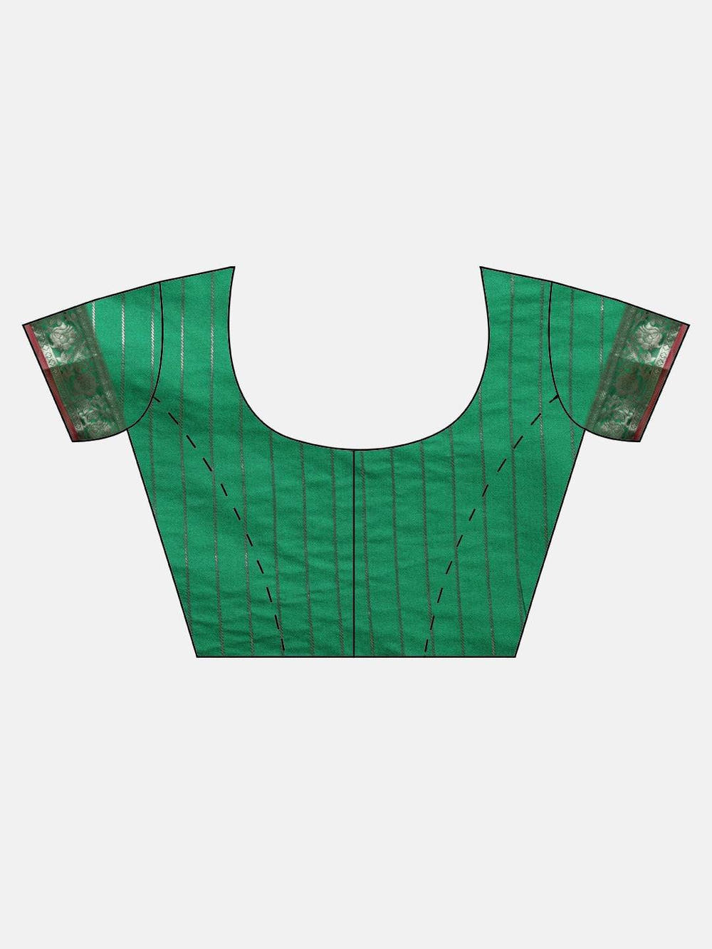 Green Colour Kanjivaram Soft Silk Kanchi Zari Weaving Saree