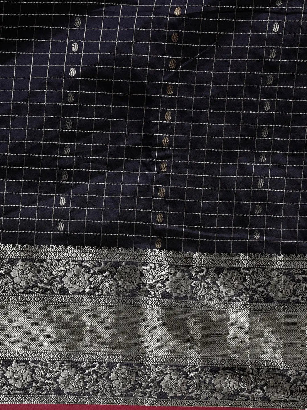 Navy Colour Kanjivaram Soft Silk Kanchi Zari Weaving Saree