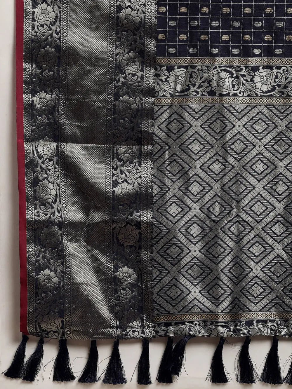 Navy Colour Kanjivaram Soft Silk Kanchi Zari Weaving Saree