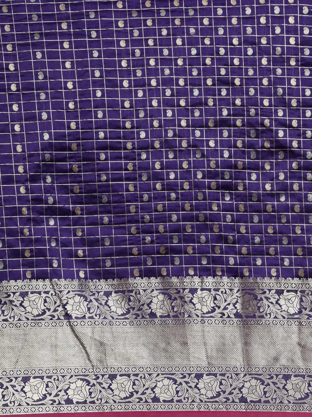 Purple Colour Kanjivaram Soft Silk Kanchi Zari Weaving Saree