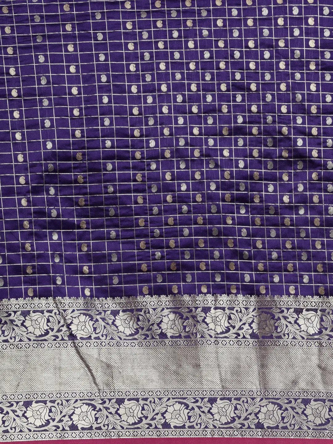Purple Colour Kanjivaram Soft Silk Kanchi Zari Weaving Saree