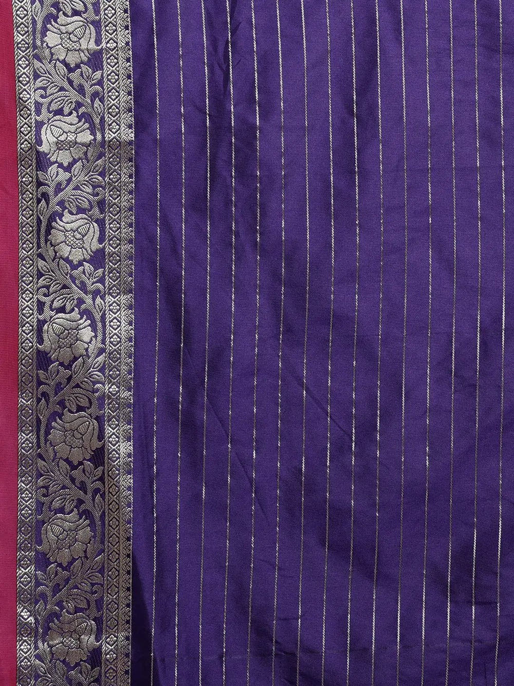 Purple Colour Kanjivaram Soft Silk Kanchi Zari Weaving Saree