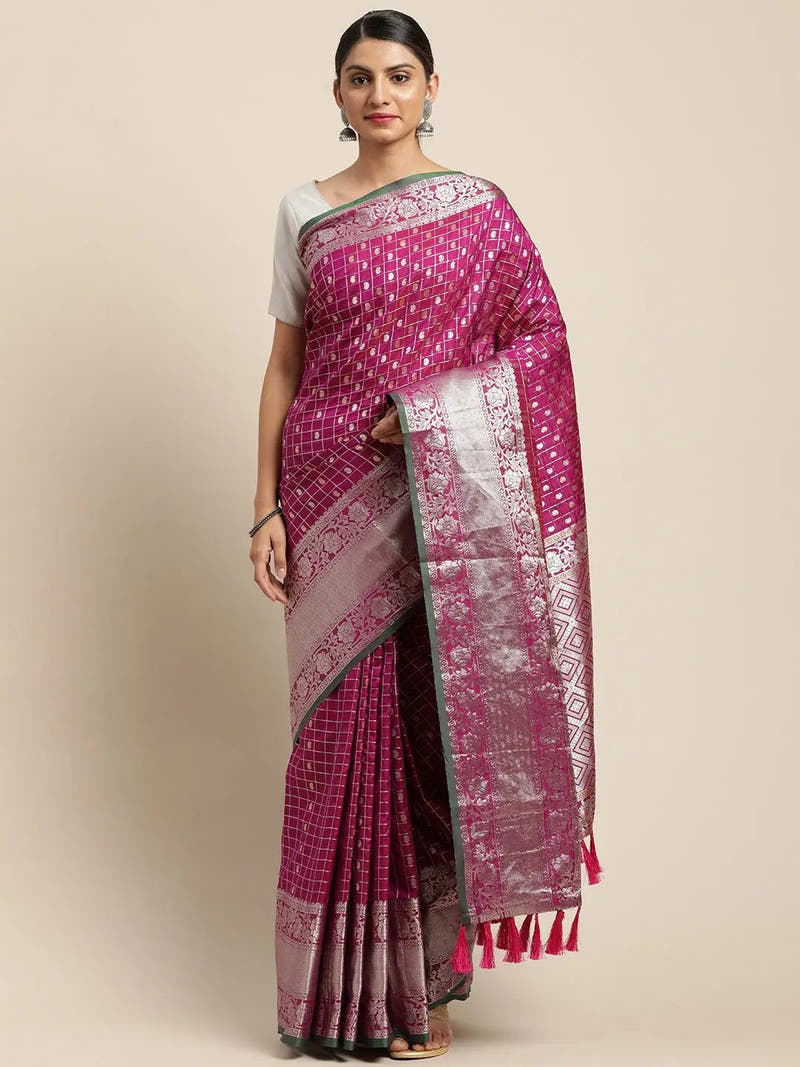 Kanjivaram Soft Silk Kanchi Zari Weaving Saree