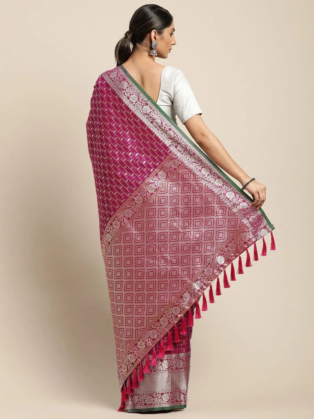 Kanjivaram Soft Silk Kanchi Zari Weaving Saree