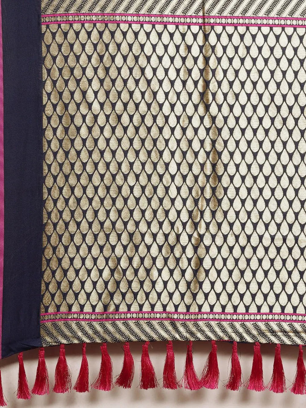 Navy Colour Banarasi Katan Silk Kanchi Zari Weaving Saree