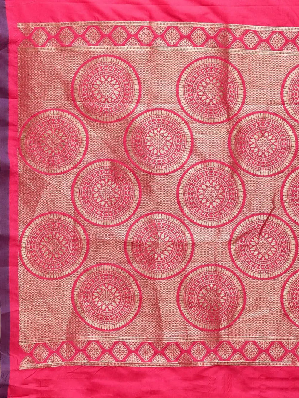 Pink Colour Banarasi Katan Silk Kanchi Zari Weaving Saree