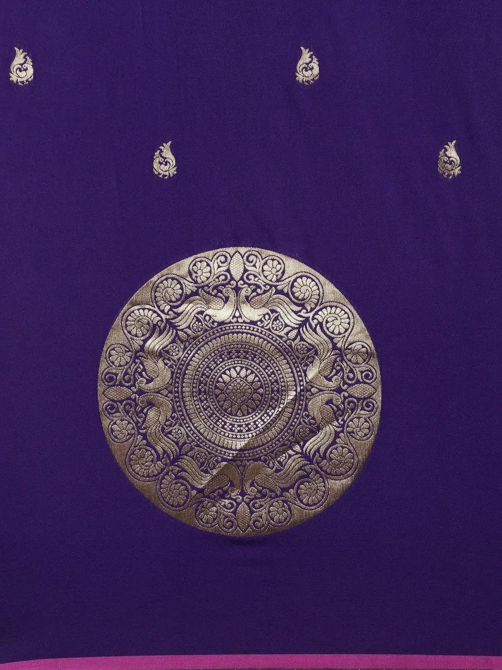 Purple Colour Banarasi Katan Silk Kanchi Zari Weaving Saree