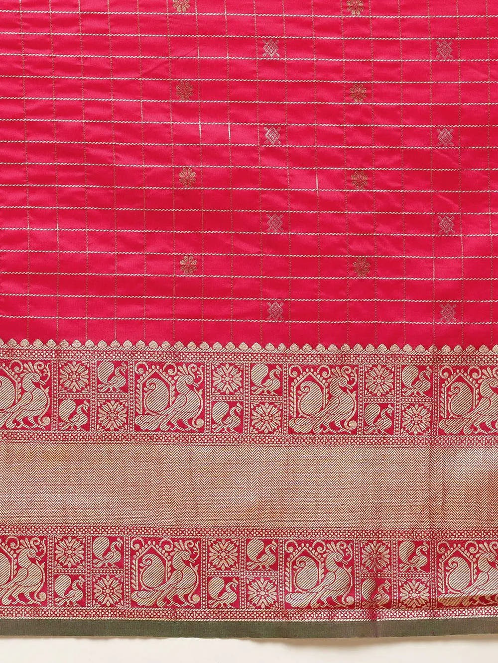 Kanjivaram Pink Colour Soft Silk Kanchi Zari Weaving Saree
