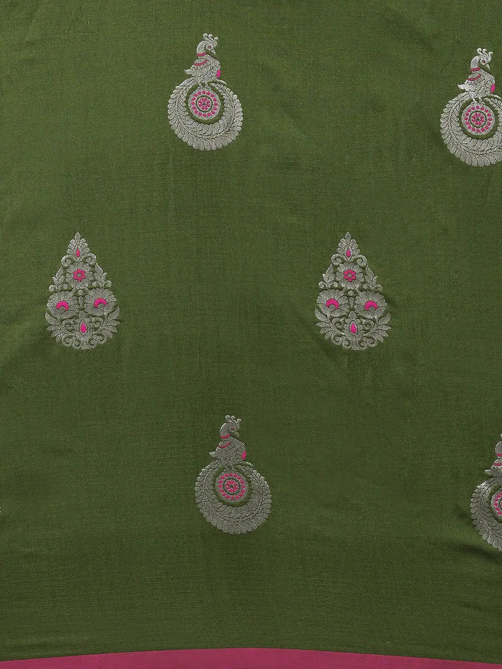 Green Colour Banarasi Katan Silk Zari Weaving Saree