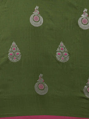  Pure Banarasi Katan Silk Kanchi Zari Weaving Saree