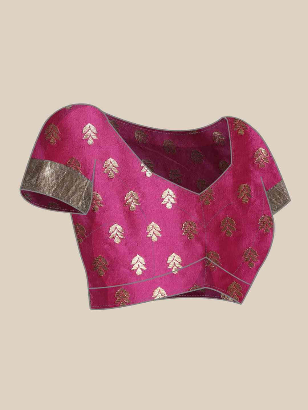 Stylish Grey Colour Zari Woven Banarasi Silk Saree