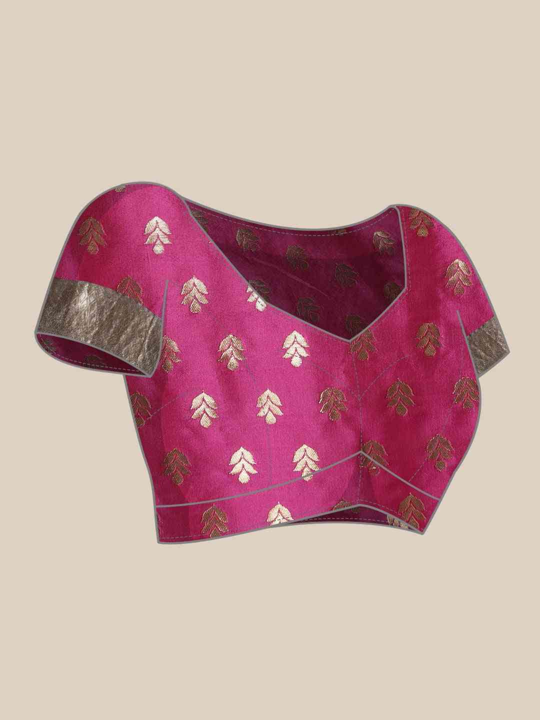 Stylish Grey Colour Zari Woven Banarasi Silk Saree