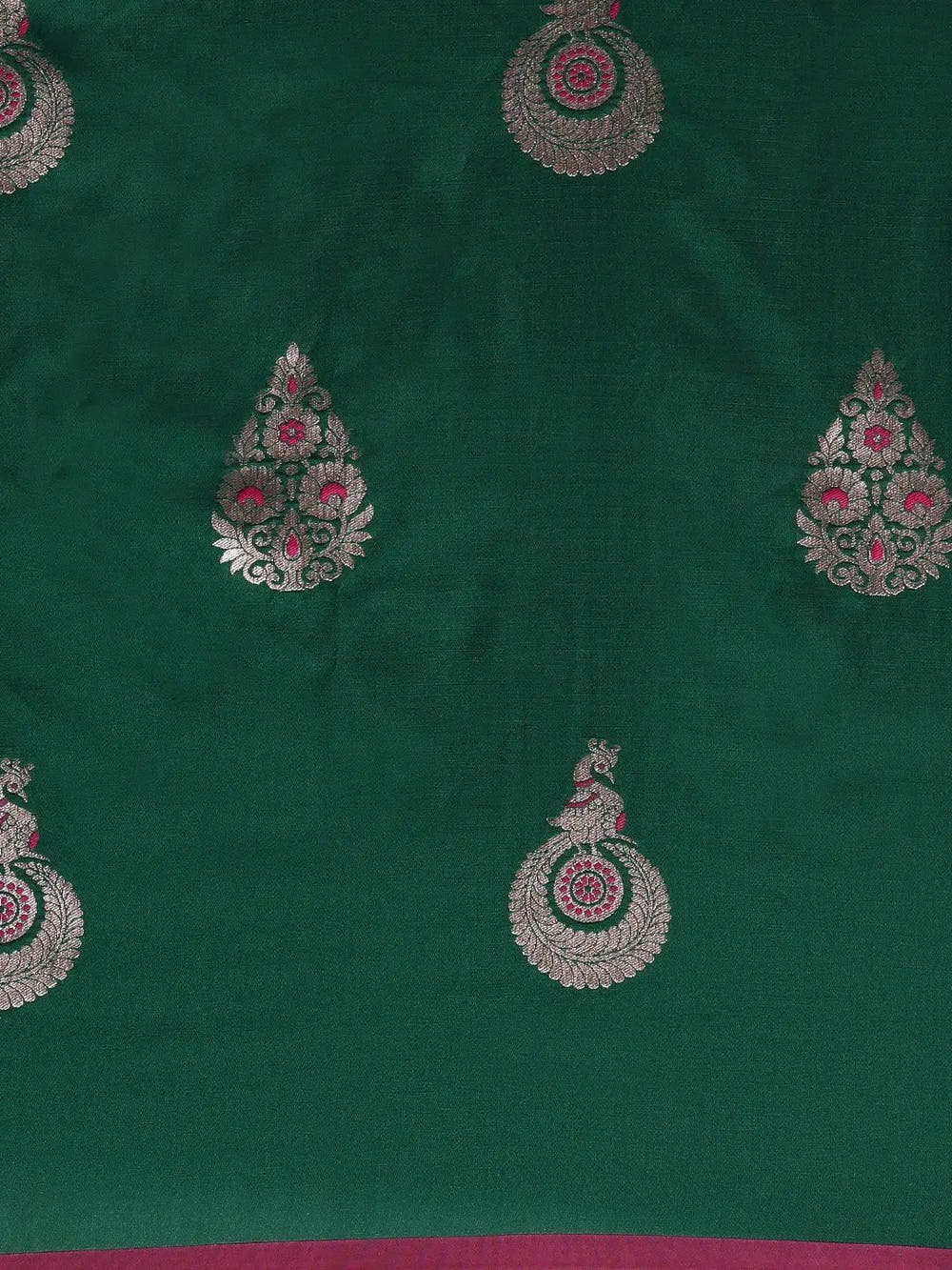 Green Colour Banarasi Katan Silk Zari Weaving Saree