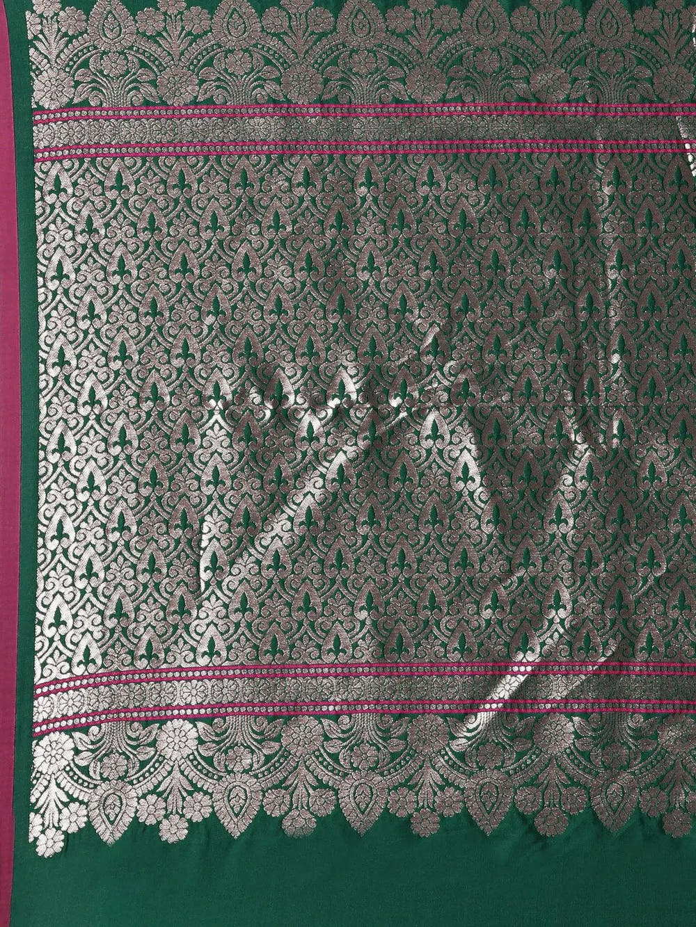 Green Colour Banarasi Katan Silk Zari Weaving Saree