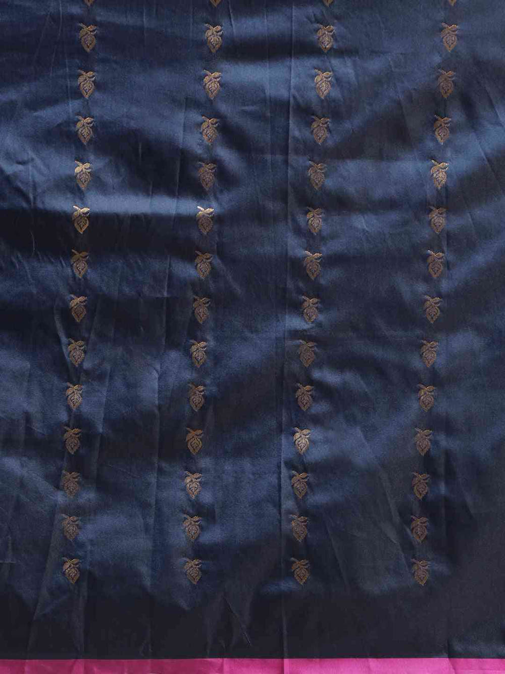 Traditional Teal Colour Ethnic Motifs And Zari Silk Banarasi Saree
