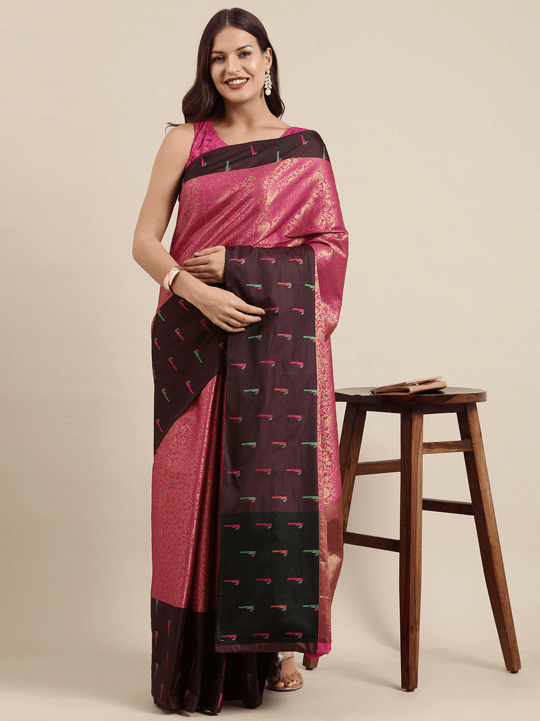Kora Silk Banarasi  Zari Weaving Saree