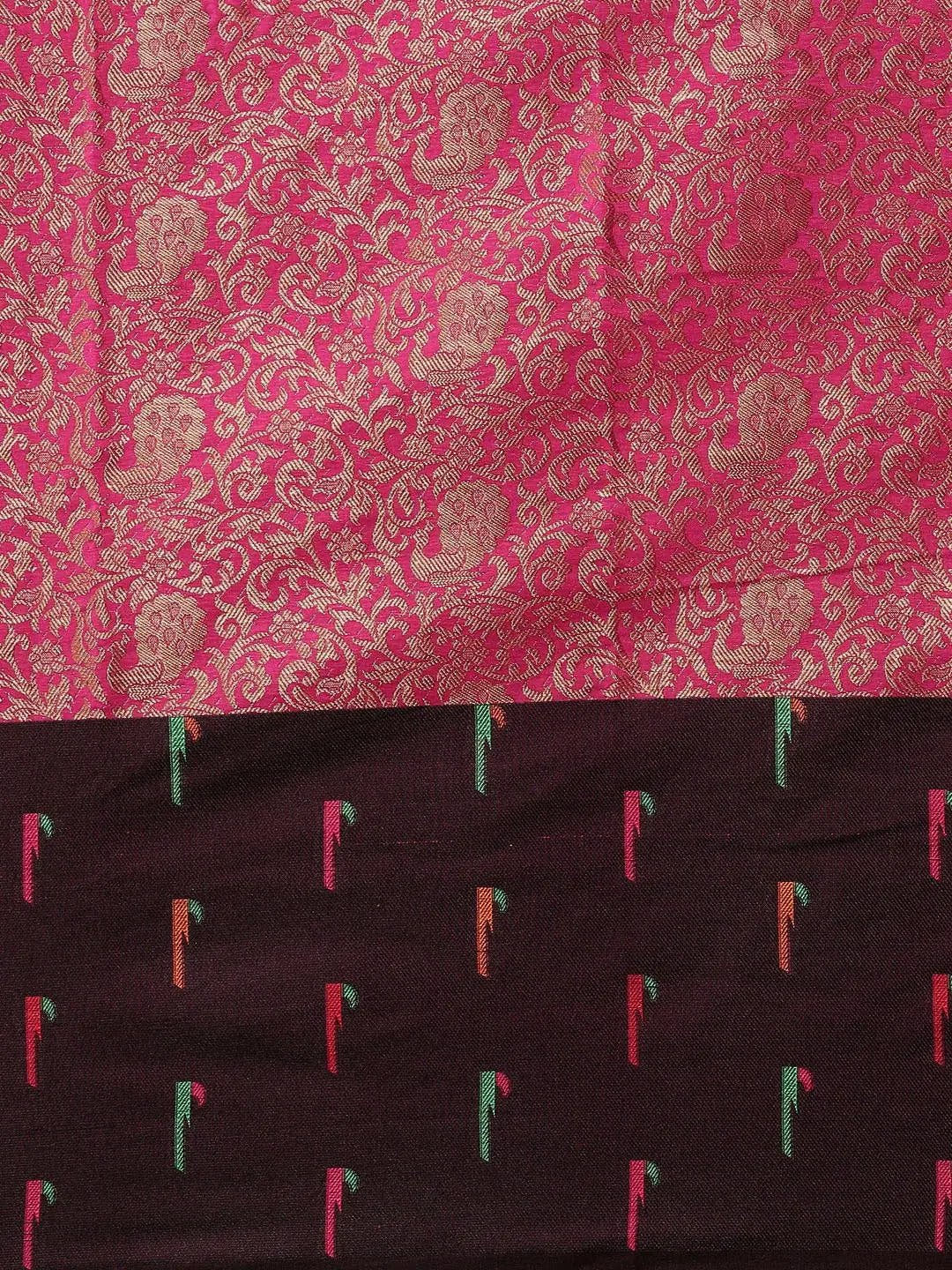 Kora Silk Banarasi  Zari Weaving Saree
