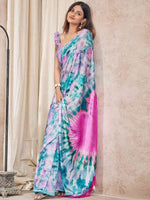 Trending Soft Satin Georgette Saree With Digital Print