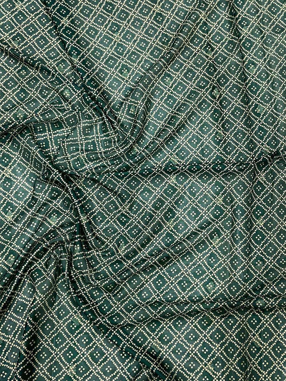 Green Crepe Silk Floral Saree