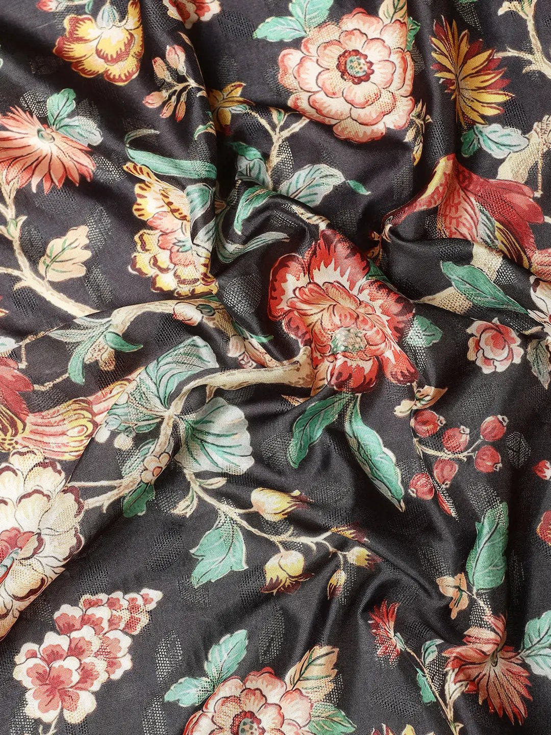 Kalamkari Pattu Banarasi Silk Saree 