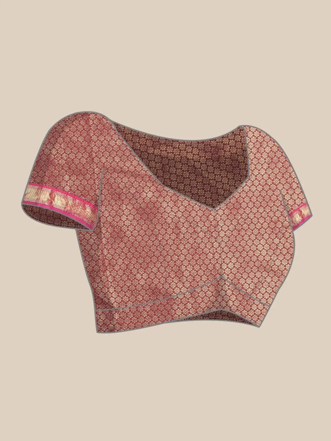 Stylish Kanjivaram Silk Saree Woven Design With Zari Work