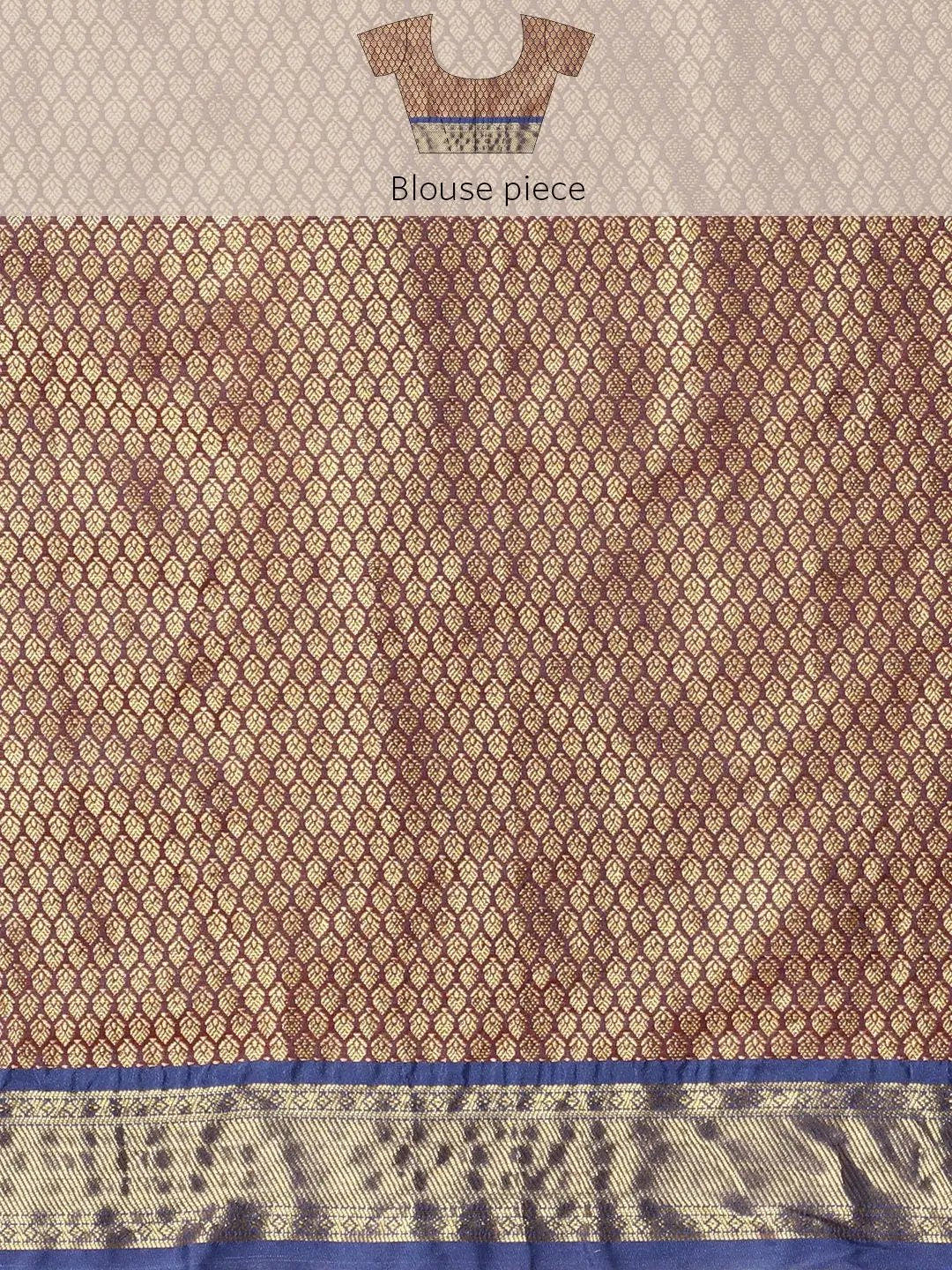 Stylish Kanjivaram Silk Saree Woven Design With Zari Work