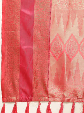  Banarasi Silk Gadwal Pattu Saree With Zari weaving