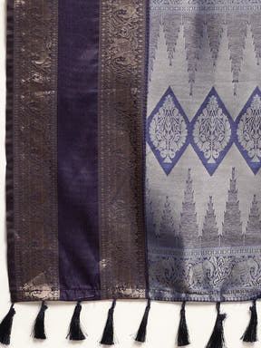  Banarasi Silk Gadwal Pattu Saree With Zari weaving
