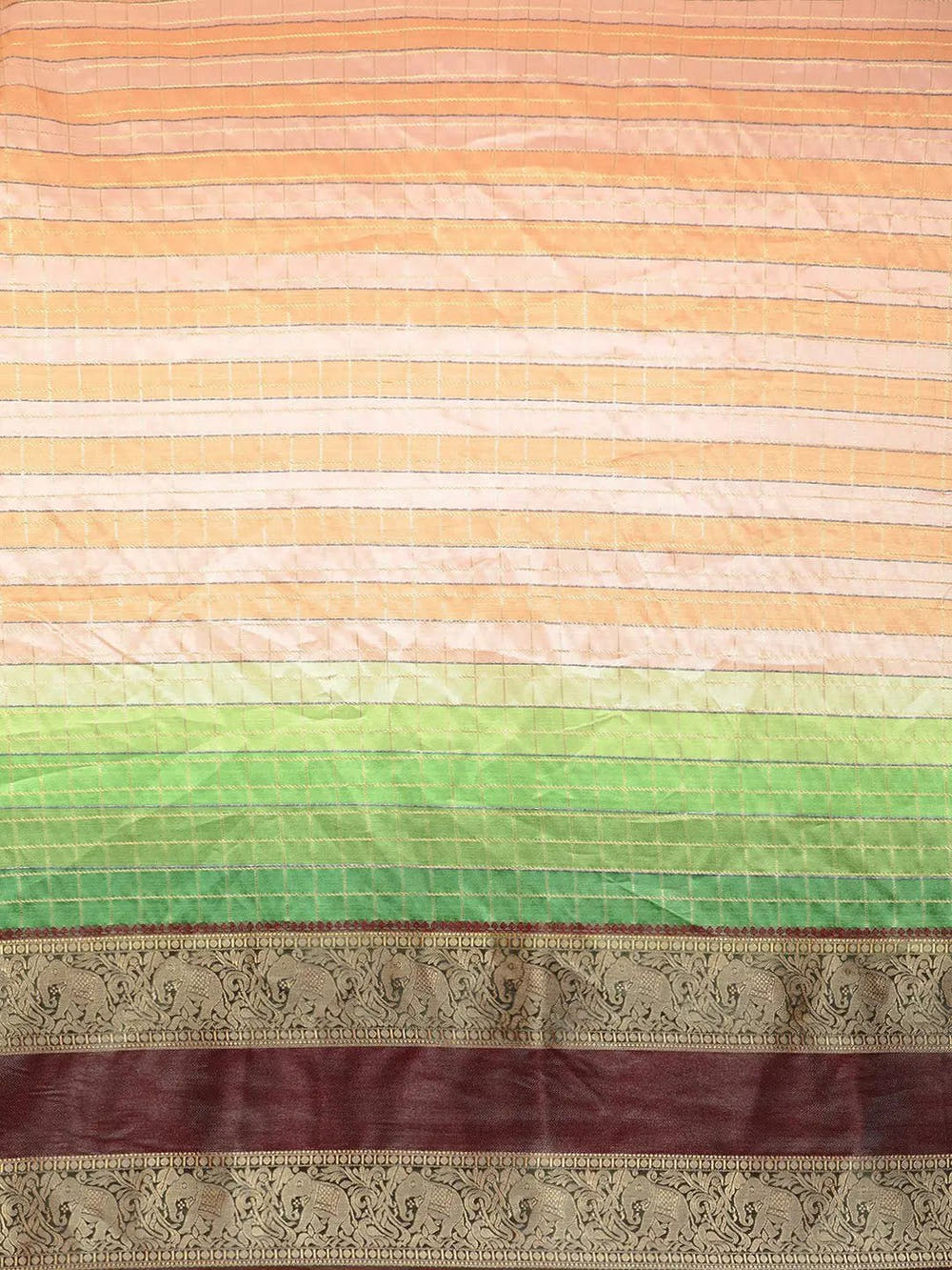  Digital Kalamkari Pattu Banarasi Silk Saree