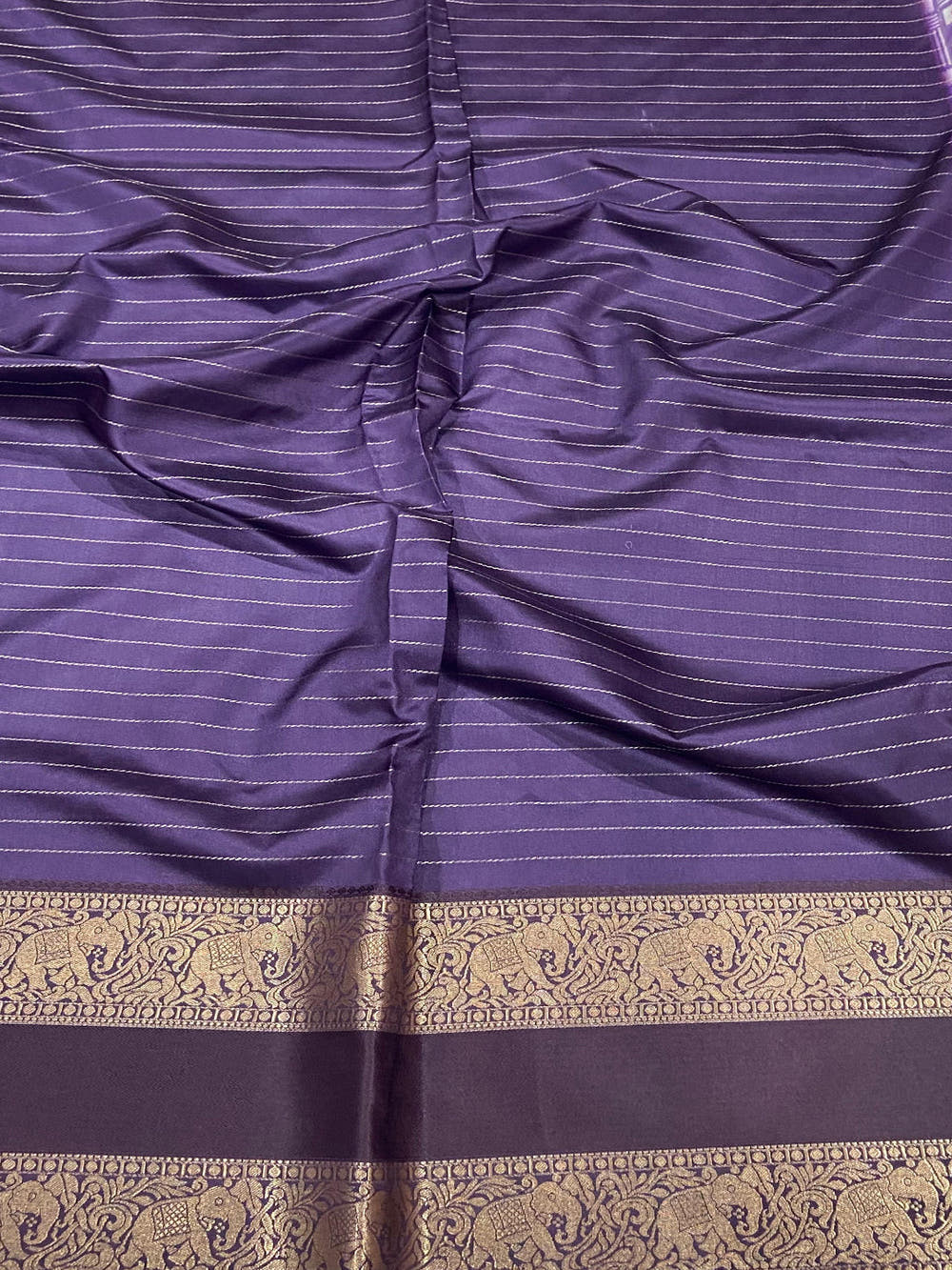 Purple Patola Silk Zari Saree