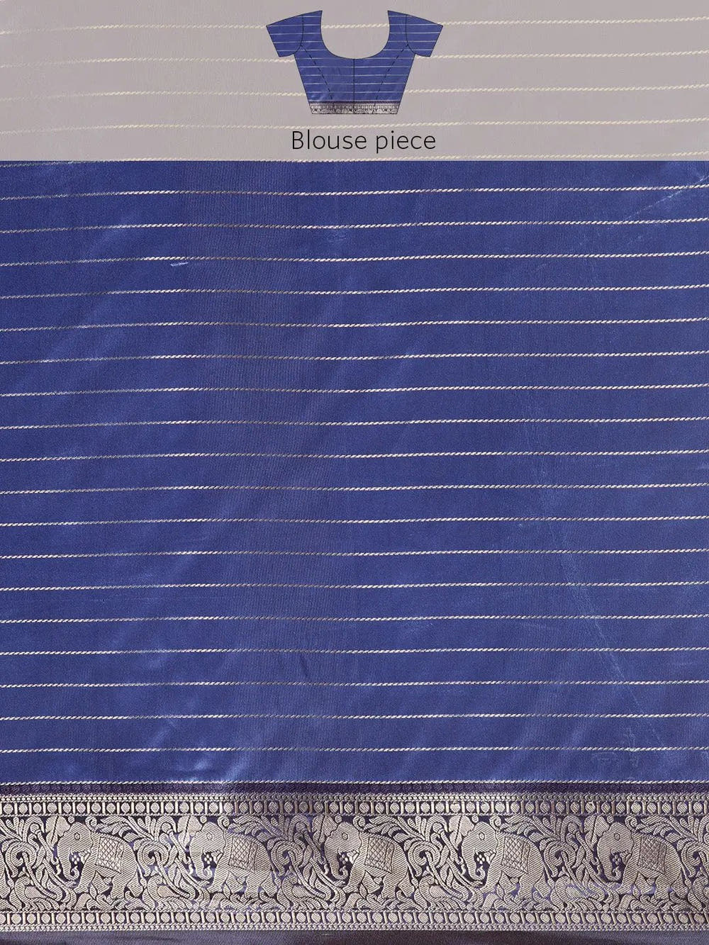  Banarasi Silk Gadwal Pattu Saree With Zari weaving